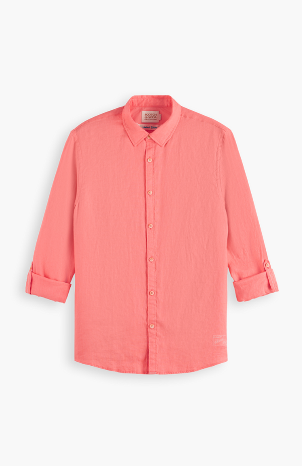 Scotch & Soda Coral Reef Linen Shirt