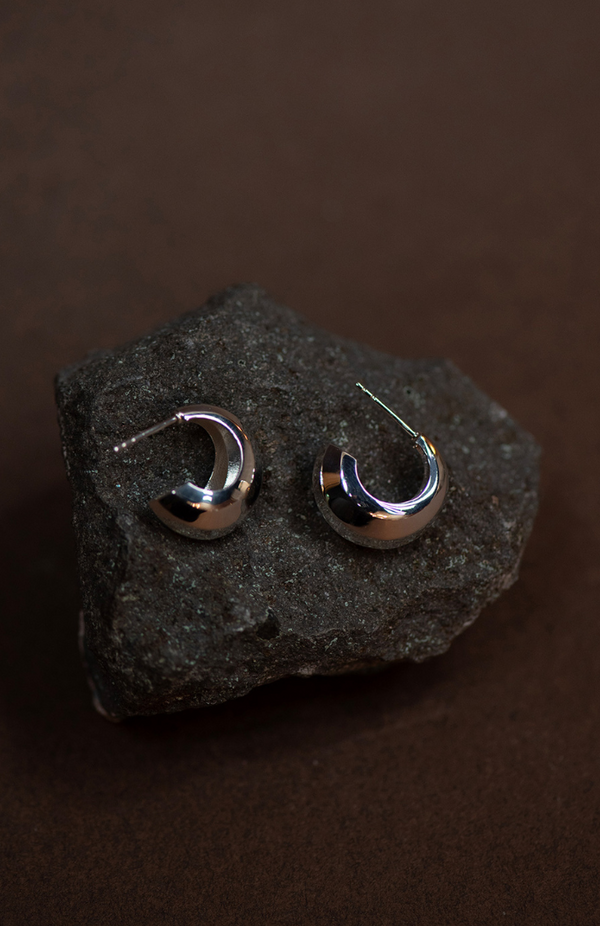 Zoe & Morgan Sterling Silver Circa Hoops