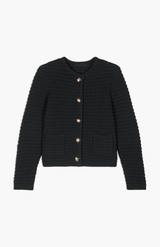 Ba&sh Noir Gaspard Cardigan