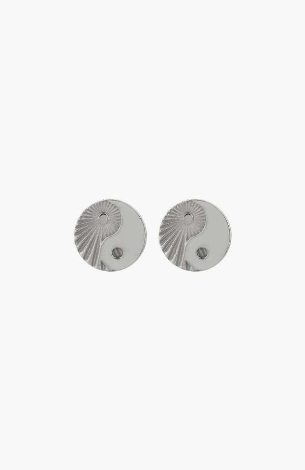 Zoe & Morgan Sterling Silver Yin Yang Stud