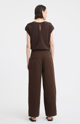 Morrison Espresso Aurora Silk Top