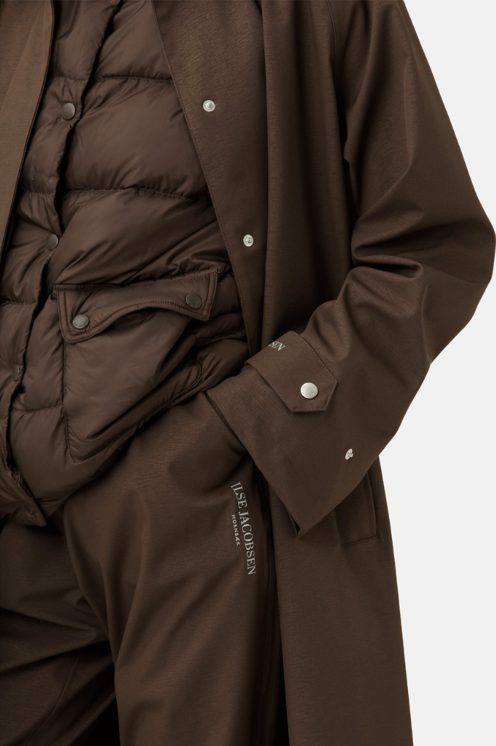 Ilse Jacobsen Chocolate Brown Raincoat