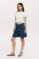 Marle Heritage Blue Relaxed Jean Short