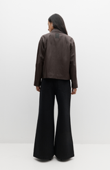 Rebe Balsamic Mo Leather Jacket