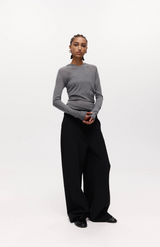 Harris Tapper Cement Rosie Knit Top