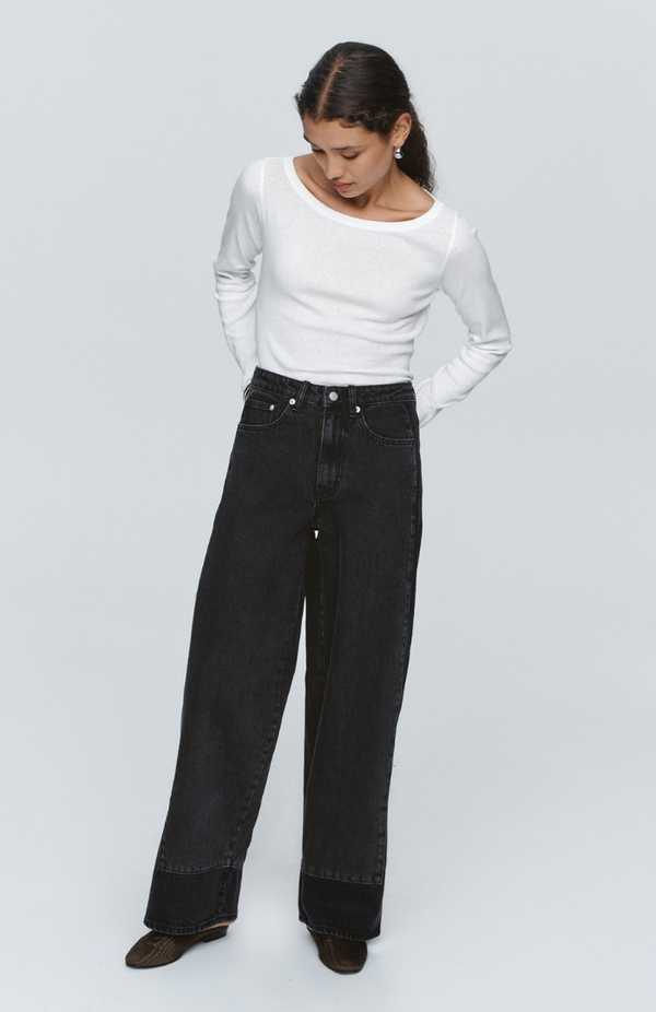 Marle Washed Black Border Jean