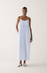 Foemina Blue Stripe Seersucker Viv Dress