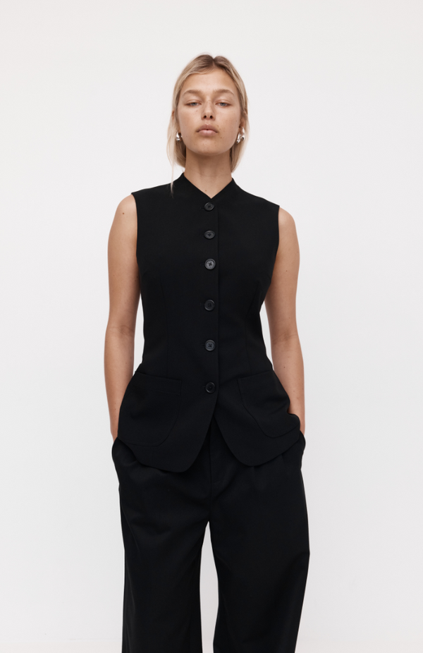 Rebe Black Sloane Vest