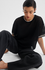 Morrison Black Dallas Knit Tee
