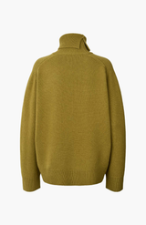 Rabens Saloner Fern Green Celly Roll Neck Sweater