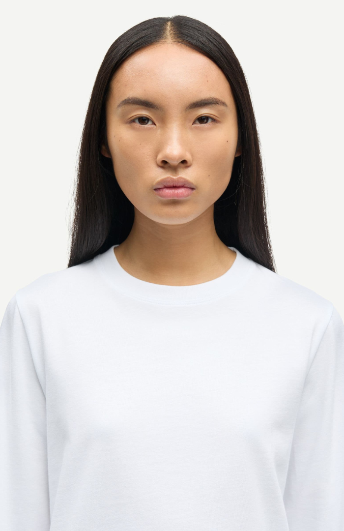 Samsøe Samsøe White Sacamino L/S T-Shirt