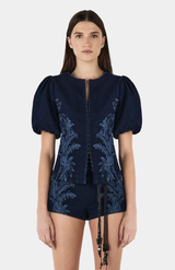 Hansen & Gretel Tropicana Denim Gia Denim Top