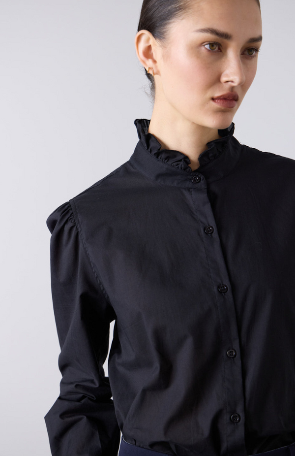 Laing Black Jane Frill Blouse