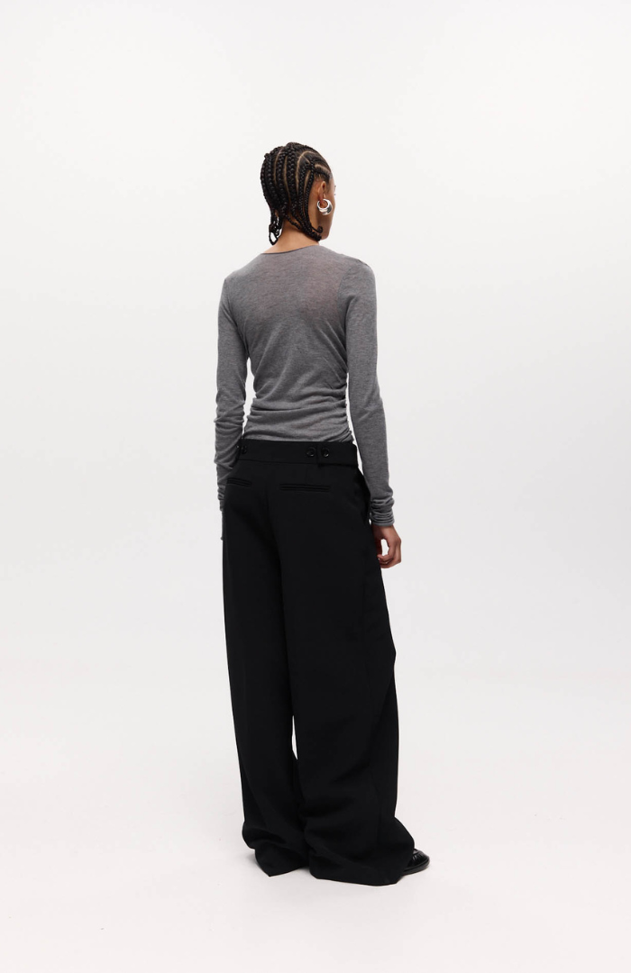 Harris Tapper Cement Rosie Knit Top