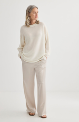 Laing Ivory Alpaca Sweater with Tie