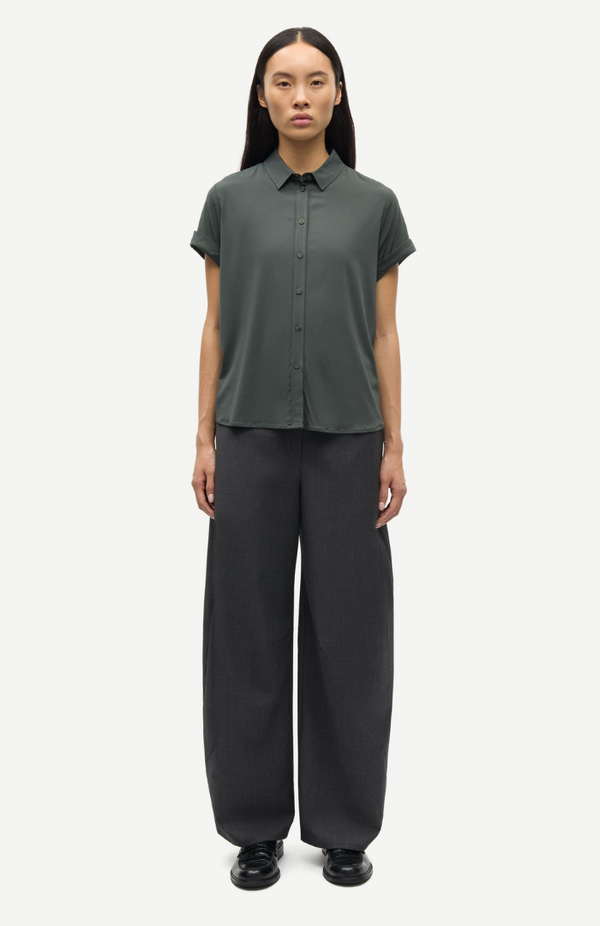 Samsøe Samsøe Dark Evergreen Majan S/S Shirt