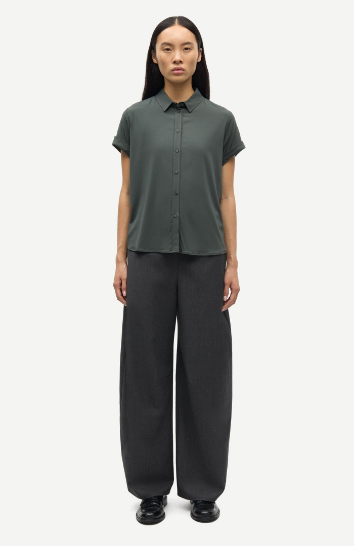 Samsøe Samsøe Dark Evergreen Majan S/S Shirt