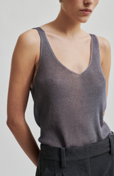 Second Female Charcoal Gray Ellia Knit Top