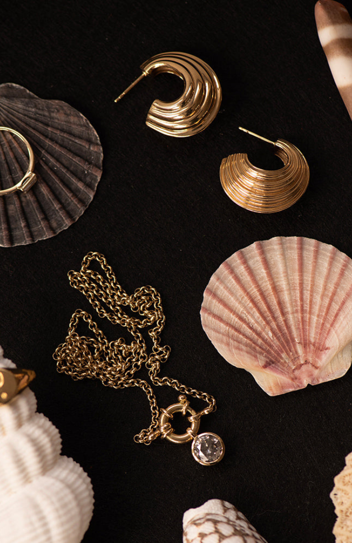 Zoe & Morgan 22K Gold Plate Rae Hoops