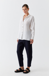 Morrison White Linen Jaxon Shirt