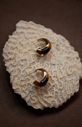 Zoe & Morgan 22K Gold Plate Circa Hoop Earrings