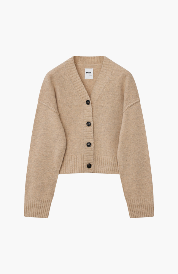 DAY Almond Melange Jordane Cardigan