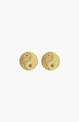 Zoe & Morgan 22K Gold Plate Yin Yang Stud