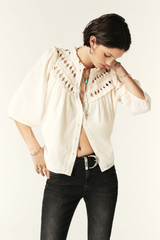 Ba&sh Ecru Bennie Blouse