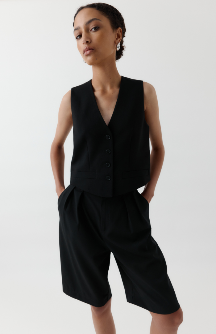 Rebe Black Waistcoat