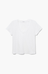 Perfect White Tee White Hendrix Boxy V Neck Tee