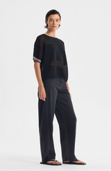 Morrison Black Dallas Knit Tee