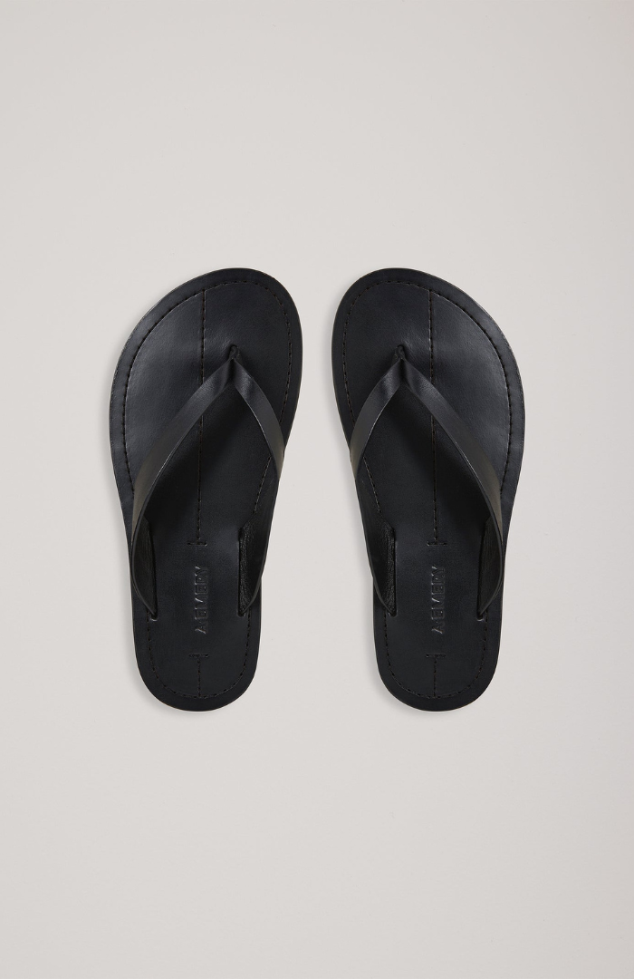 A.Emery Black Flora Sandal