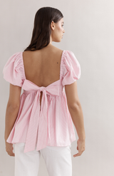 Caitlin Crisp Pink Seersucker Piper Bodice