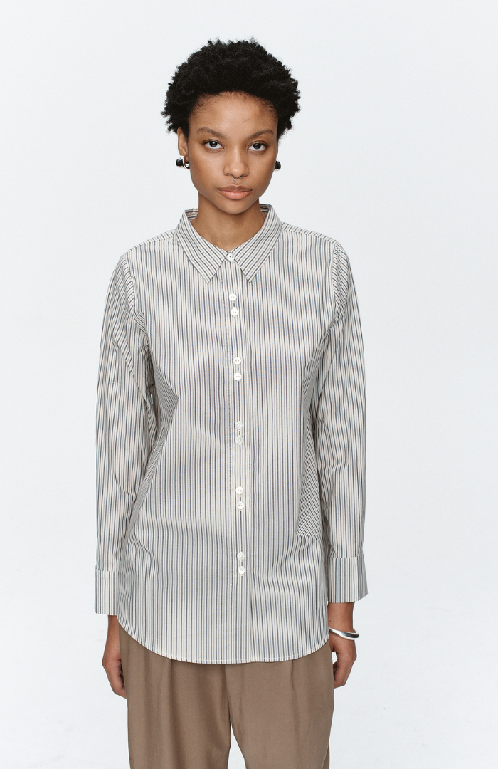 Marle Eucalyptus Stripe Foundations Shirt