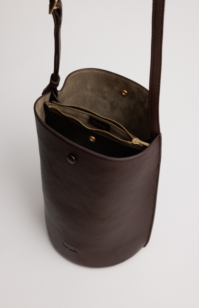 Yu Mei Molasses Lambskin Phoebe Bucket