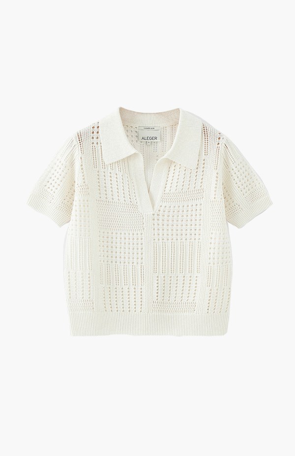 Aleger Ivory N.257PC Pointelle Top