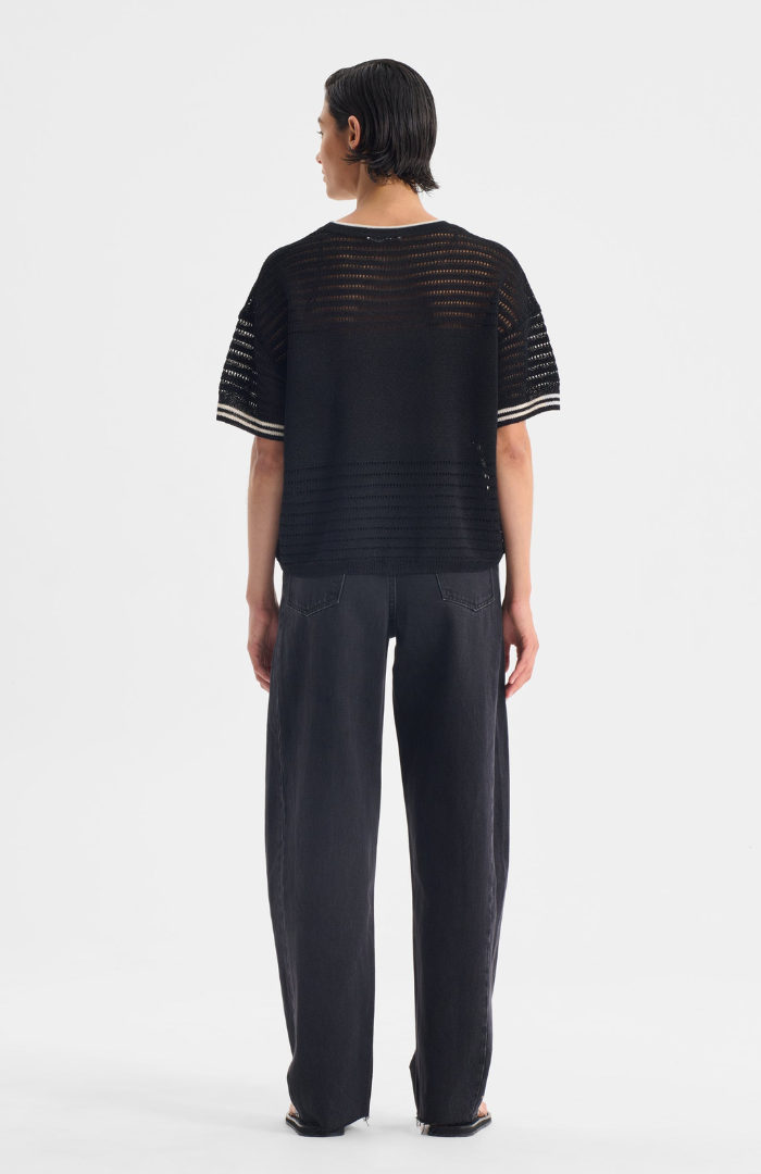 Morrison Black Dallas Knit Tee