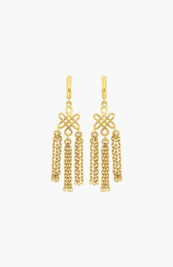 Zoe & Morgan 22K Gold Plate Ether Earrings