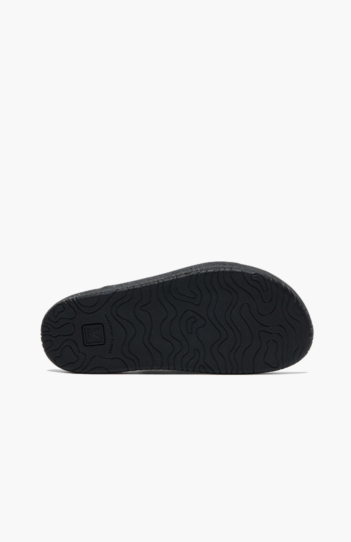Veja Kaki + Black Suede Etna Sandal