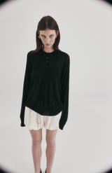 Harris Tapper Black Long Sleeve Orwell Polo