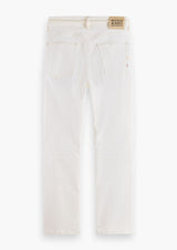 Scotch & Soda White Zee Straight Leg Jeans