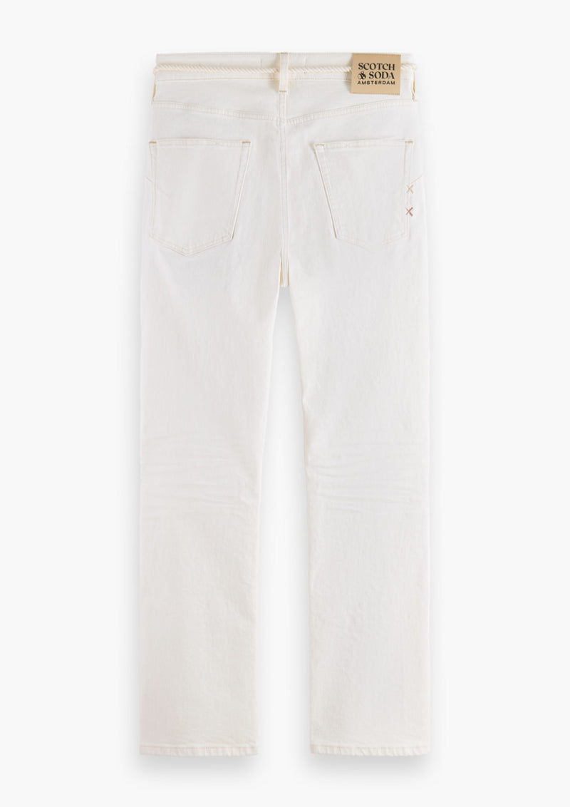 Scotch & Soda White Zee Straight Leg Jeans