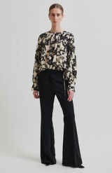 Second Female Black Fleuri Blouse