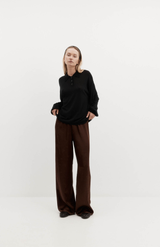 Harris Tapper Black Long Sleeve Orwell Polo