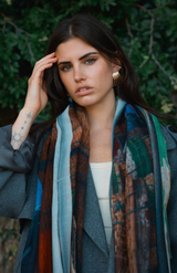 Good + Co Skinny Wool Outrigger Shore Scarf