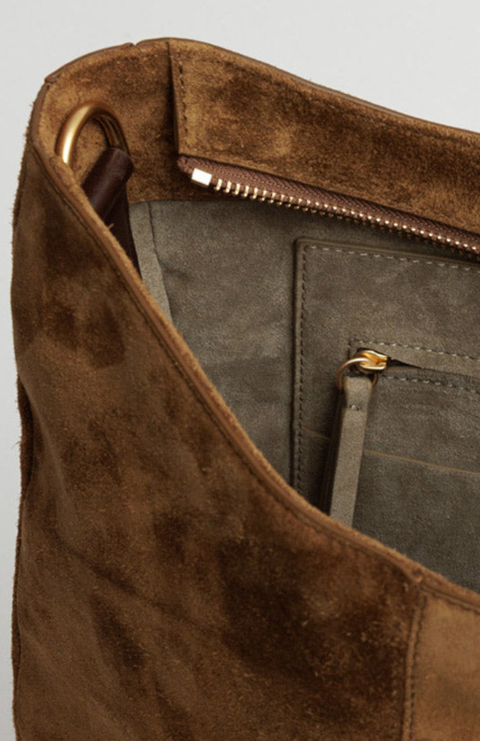 Yu Mei Cork Suede Jane Bag