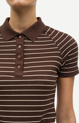 Samsøe Samsøe Coffee Brown St. Samia SS Polo Tee