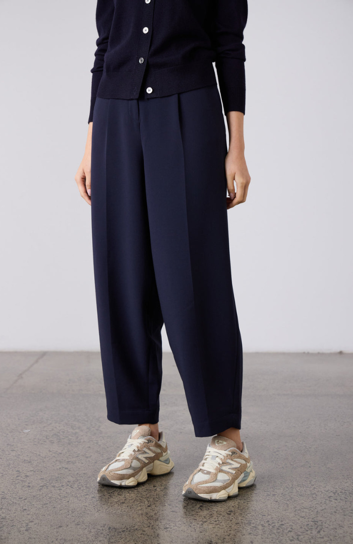 Laing Navy Britta Barrel Leg Trouser