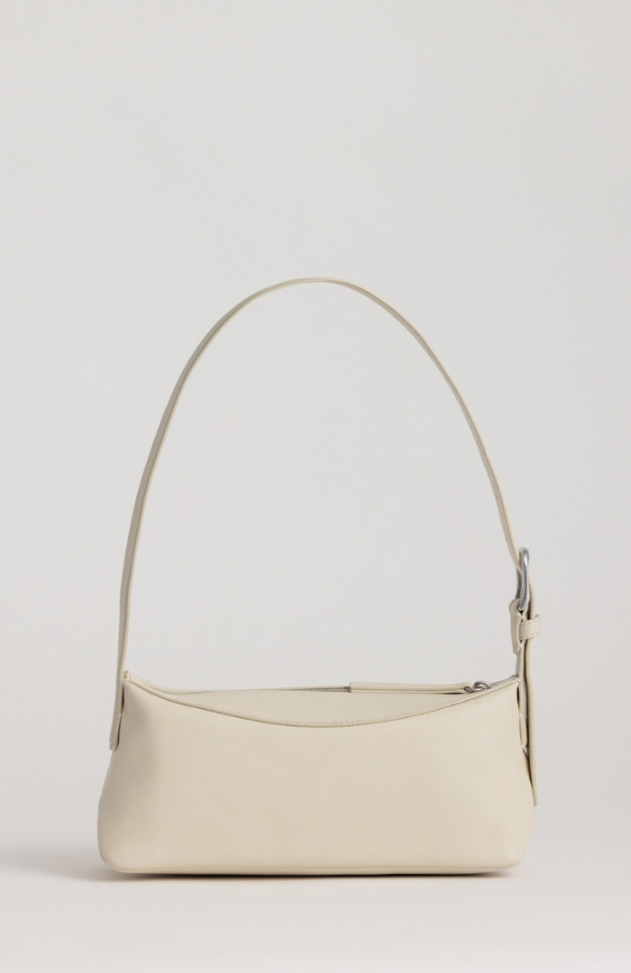 Yu Mei Cream Lambskin Bobby Bag