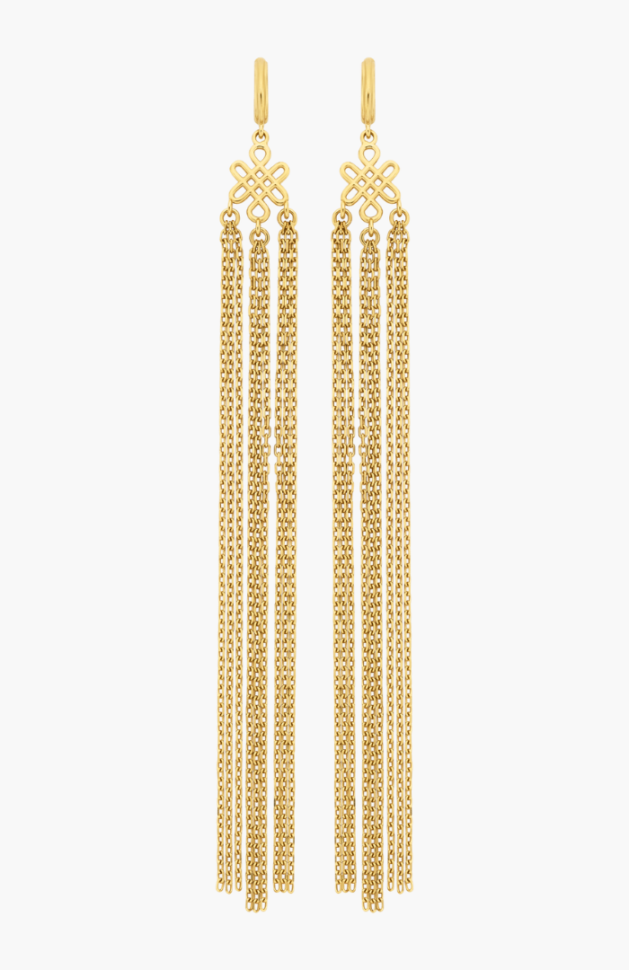 Zoe & Morgan 22K Gold Plate Aria Earrings